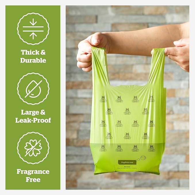 Pogi’s Dog Poop Bags with Handles – Extra-Thick, Leak-Proof, Large, Unscented, 900-Count - Image 3