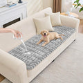 Waterproof Dog Couch Cover, Non Slip Pet Sofa Protector, Thick Fuzzy Couch Cover for Dogs, Machine Washable Furniture Protector, Scratch Resistant Pet Couch Mat(Light Gray, 28" x 71"/70 x 180cm) by Taque