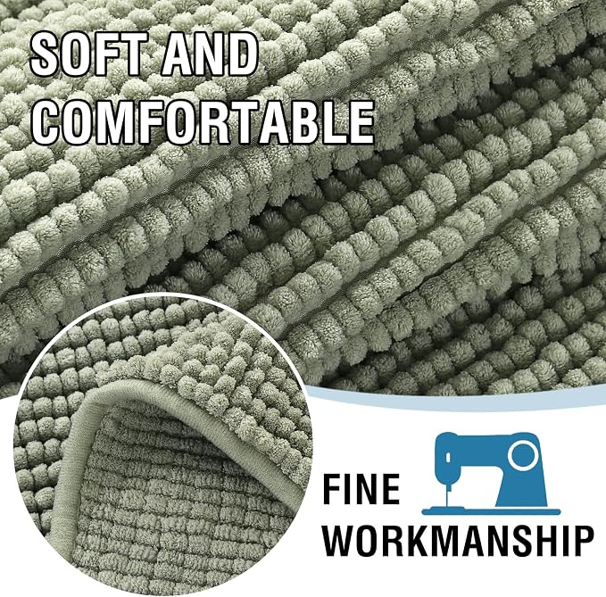 H.VERSAILTEX Plush Chenille Couch Cover for 3 Cushion Couch Anti Slip Washable Sofa Slipcovers Soft and Durable Furniture Protector for Dogs Cats Kids (27.5" x 59", Sea Foam) - Image 4