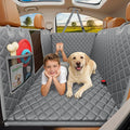 URPOWER Hard Bottom Dog Car Seat Cover, Back Seat Extender for Cars & SUVs | 400 lbs Support, 45% More Space, Waterproof, Mesh Window, Scratch Resistant, Non-Slip, Easy Care, Dog Seat Belt Included by URPOWER
