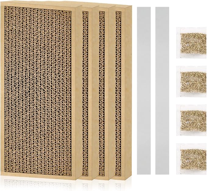 HappyFreeSX Splicing Cat Scratch Pad: Cat Scratchers for Indoor Cats, Cat Scratching Pad, Cat Scratcher Cardboard, Cat Scratching Pad, Premium Scratch from Cats, Double-Sided Design by HappyFreeSX