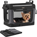 Feandrea Collapsible Dog Crate, Portable Travel Crate, 20-Inch | Oxford Fabric Pet Carrier with 4 Mesh Doors, Handles, Storage Pocket, Water Bottle Holder, UPDC015BH02 by FeandreabySONGMICSHOME