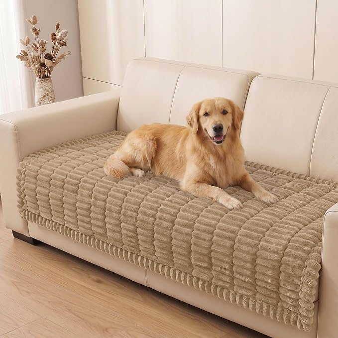 Smiry Couch Cover for Dogs, Non Slip Washable Sofa Protector for Pets | Soft Furniture Cover for Leather & Fabric Couches, Cozy Protect Against Fur, Dirt & Messes, Pet Friendly, 43"x82.7" by Smiry