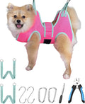 Kkiimatt Dog Grooming Hammock,XS Pink Hanging Harness Holder for Nail Clipping/Trimming,Grooming Sling Hanger with Thick Fabric Neck Support,Strap Restraint for Claw Care by Kkiimatt