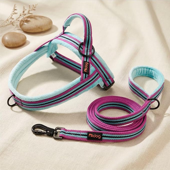 Didog 6FT Reflective Dog Leash for Medium Large Dogs,3/4" Width, Mixed-Blue | Soft Padded Handle, Plush Comfort Grip, Tangle-Free, 360°Heavy-Duty Strengthened Clasp for Daily Walks/Training, Night Safety - Image 7