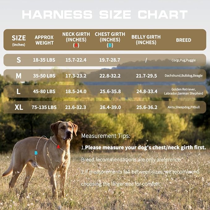 Dog Harness Medium Sized Dog, No Pull Dog Vest with Molle System | Tactical, Easy Control With Handle, Breathable Soft Padded, Adjustable, Reflective, No Choke for Walking, Khaki Medium - Image 7