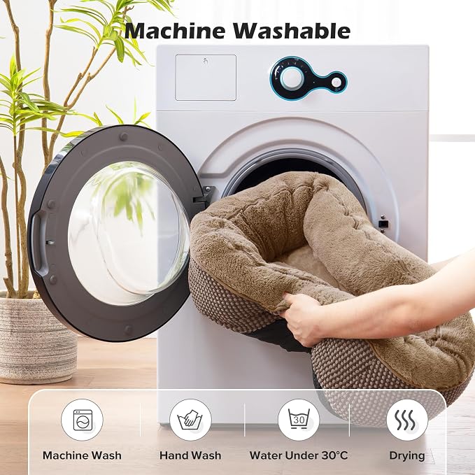 Small Dog Bed Orthopedic Warming Soft Calming Sleeping Durable with Anti-Slip Bottom - Image 6