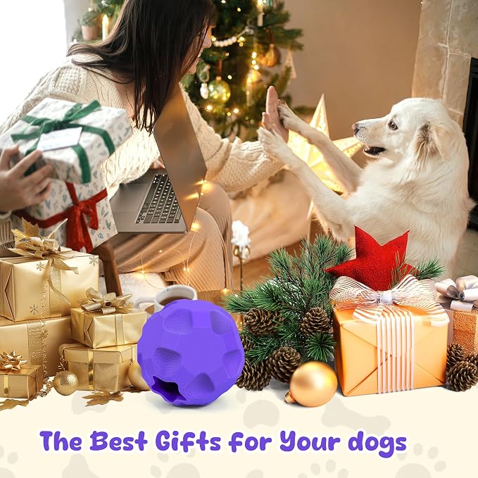 Interactive Dog Puzzle Toys for Boredom, Dog Treat Balls for Large Dogs | Dogs Enrichment Toys to Keep Them Busy, Tough Treat Dispensing Dog Toys, Interactive Dogs Toys for Boredom to Keep Them Busy - Image 8