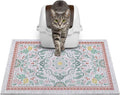 Glittme Cat Litter Mat, 24"x15" Non-Slip Washable Trapping Mat for Cats | Litter Trapping Mat With Thick PVC Coil To Catch Scatter, Soft On Paws And Waterproof Bottom To Protect Floors by Glittme