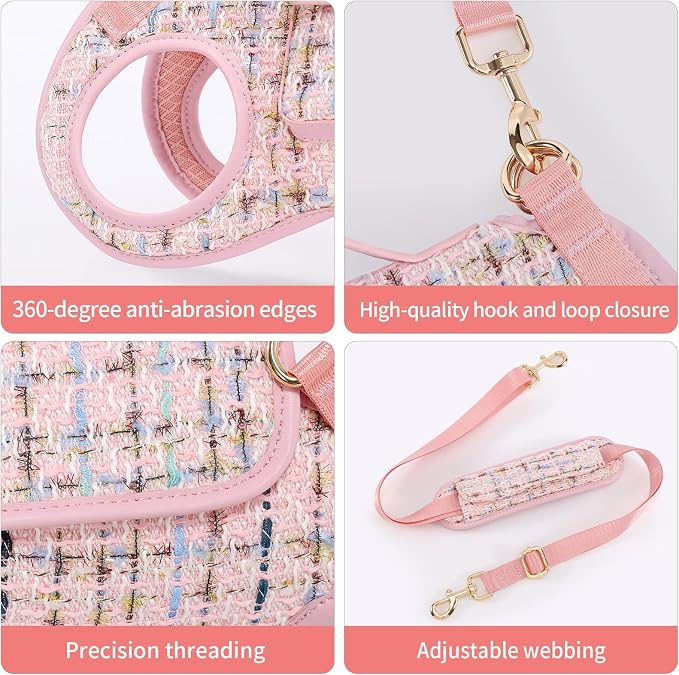 Wakytu Dog Lift Harness Dog Carrier Sling for Small Dogs & Cats,XS | stylish puppy sling carrier with handle & pocket,adjustable leash,walking & travel - Image 9
