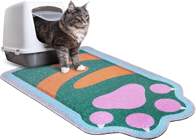 Unicorn Catcher Large Cat Litter Mat, 33.5"x22.4" Litter Trapping Mat | Kitty Litter Mat With Soft PVC Loop Mesh And Non-Slip Backing For Easy-Clean Floor Protection And Home Decor by UnicornCatcher