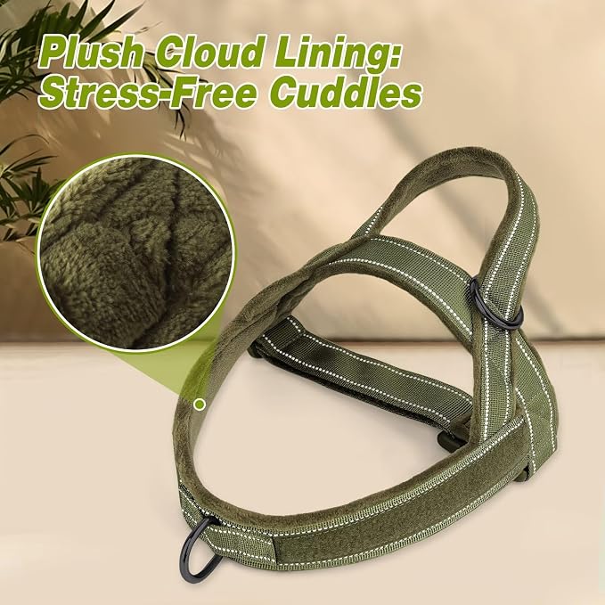 Forestpaw No Pull Dog Harness with Large Handle,Comfortable,L,Green | Adjustable Fits Chest 26-31",50-80 lbs,Slip On,Quick Release,Easy Control,Soft Padded,for Medium Large Dogs Walking Training - Image 7