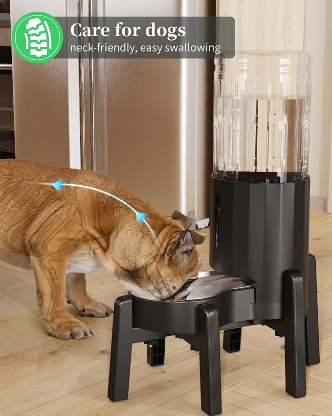 Dog Water Dispenser Stand, Pet Automatic Feeder Holder [Stand Only] | Elevated Pet Water & Food Bowl for Medium Dogs, Stable and Anti-Slip Raised Bowl - Image 6