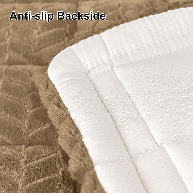 Smiry Couch Cover for Dogs, Non Slip Fuzzy Pet Sofa Arm Covers Washable | Sofa Slipcovers for Armrest & Backrest, Soft Thick Furniture Protector for Cats Dogs, Against Fur, Dirt (35.4"x35.4") - Image 6