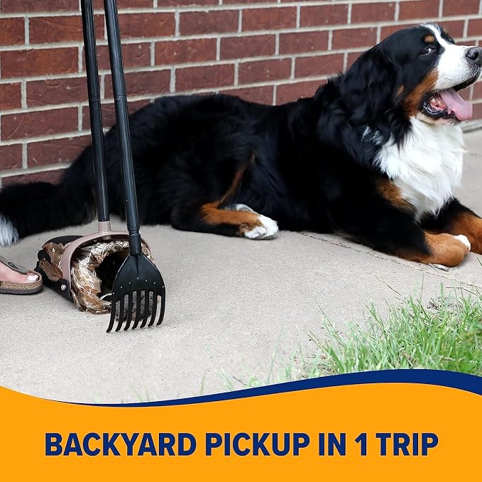 Arm & Hammer Swivel Bin & Rake Dog Pooper Scooper, Includes 2 Waste Bags | Includes 2 Heavy Duty Scented Waste Bags for Easy, No Touch Disposal - Image 5
