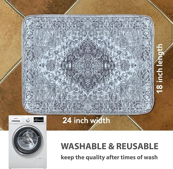 nunubaby 4PACK Washable Pee Pads for Dogs, Stylish, Non-Slip and Leak-Proof Pee Pads. Reusable Potty Pads for Dogs for Crates and Floors.(Gray/Geo,18" x24" ) - Image 4