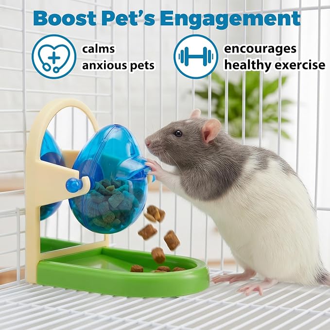 Rat Enrichment Foraging Toy, Intelligent Treat Dispensing Puzzle | Interactive Puzzle Design Inspires Natural Foraging Instincts, Slows Feeding Speed to Relieve Boredom and Anxiety for Rats - Image 5
