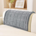 OstepDecor Couch Cover for Dogs, Washable Non Slip Sofa Cover for Pets | Soft Couch Covers for Sofa, Loveseat and Sectional, Furniture Protector Against Pet Hair & Dirt (35.4" x 35.4", Blue Grey) by OstepDecor