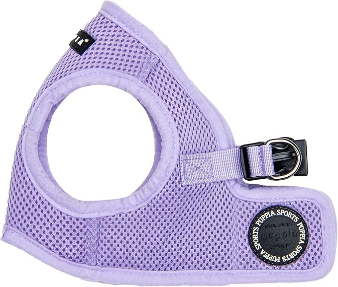 Puppia Soft Vest Dog Harness Step-in Padded Mesh No Choke No Pull Comfortable Walking Running Training for Small Medium Large Dogs, Violet, Medium by PUPPIA