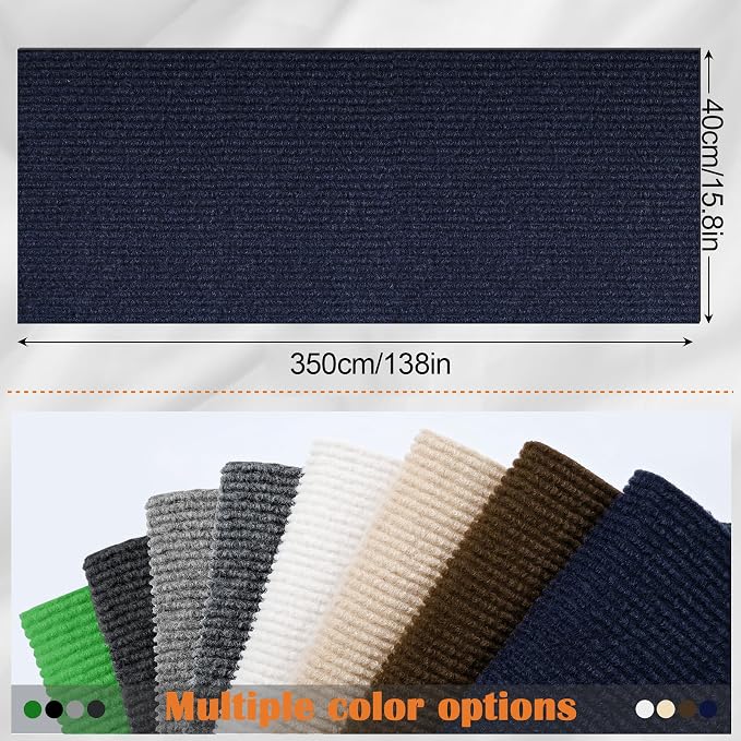 Cat Scratch Furniture Protector - 138" x 15.8" Trimmable Self-Adhesive Cats Claws Scratch Pads, DIY Cat Climbing Couch Protector for Scratch Post Cat Tree Replacement Indoor (Dark Blue) - Image 2