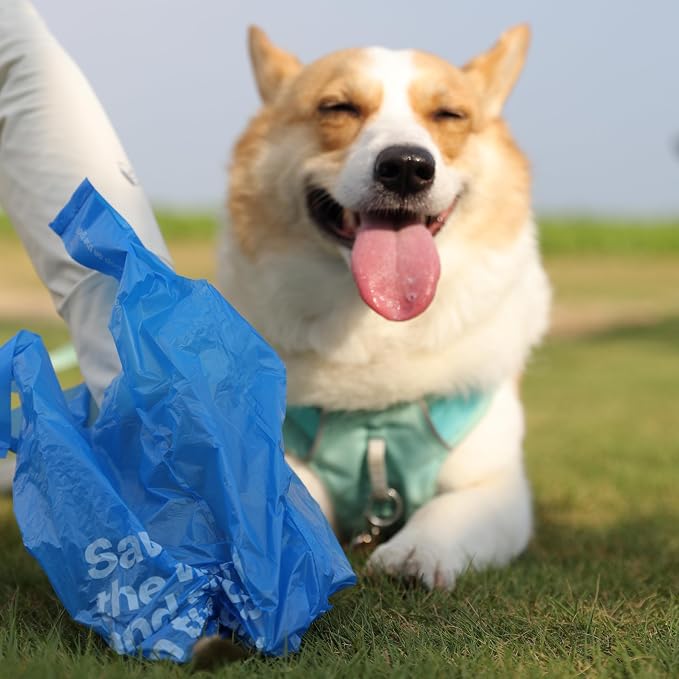 Deo Doo Dog Poop Bags with Handles, 720 Bags, 2 Dispensers, Iris Scented | Extra Thick Leak Proof Pet Waste Bags, Easy Tie Handles, Bulk 60 Rolls for Daily Walks, Multi Pet Homes and Cat Litter - Image 7