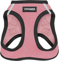 Voyager Step-in Air Dog Vest Harness - Pink/Black Trim, Medium | 16 - 18" in Chest, Reflective Bands, All Weather Breathable Air Mesh, Cats Compatible, Lightweight, Fast Drying by BestPetSuppliesLLC