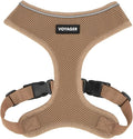 Best Pet Supplies Voyager Aerolite Over the Head Dog Harness, No Pull Breathable Air Mesh Vest, Quick Dry with Reflective Stitching, Adjustable Escape Resistant Harness - Beige, Medium by BestPetSuppliesLLC