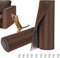 Cat Scratch Furniture Protector, DIY Cat Scratching Mat for Couch, Sofa, Wall,Cat Post,Cat Tree Durable Furniture Guards Couch Scratcher from Cats Claws Scratching for Indoor(39.4x15.8 Brown) by Unknown