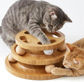 ZOMISIA Cat Ball Track Toy with Puzzle Top, Wooden Cat Toys for Indoor Cats | Interactive Spinning Balls, Large Cat Ball Tower for Kitten Exercise Mental Stimulation Self Play Home Enrichment by Zomisia