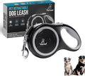 Retractable Dog Leash – Extendable up to 26 FT, Heavy Duty Nylon Tape, No-Tangle, One-Handed Brake & Lock, for Small to X-Large Dogs up to 110 lbs (Black) by PetVest
