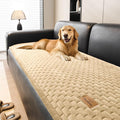 Couch Covers for Dogs Washable, Velvet Dog Couch Cover Protector, Fuzzy Plush Pet Sofa Cover for 2-3 Cushion Couch, Sofa Covers for Pets(1PC,Light Brown,27.6"x70.9",2-3 Seater Sofa Pad Cover) by PJLZJFBY