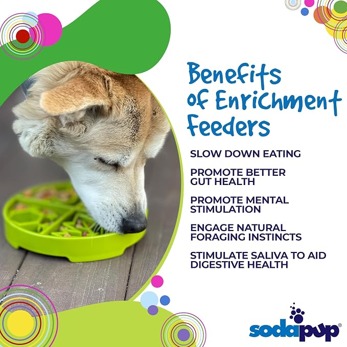 SodaPup Four Seasons Enrichment Bowl – Durable Slow Feeder Bowl Made in USA from Non-Toxic, Pet-Safe, Food Safe Material for Mental Stimulation, Slowing Down Eating, Healthy Digestion, & More - Image 4