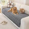 OstepDecor Couch Cover for Dogs, Washable Non Slip Sofa Cover for Pets | Soft Couch Covers for Sofa, Loveseat and Sectional, Furniture Protector Against Pet Hair & Dirt (35.4" x 47.2", Dark Grey) by OstepDecor