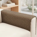 Foxdecor Couch Arm Covers for Sofa Arm Chair Covers Set of 2 | Sofa Arm Covers Cat Scratch Resistant Couch Protectors, Washable Armrest Cover Furniture Arm Covers, Chocolate 28x28 in by Unknown