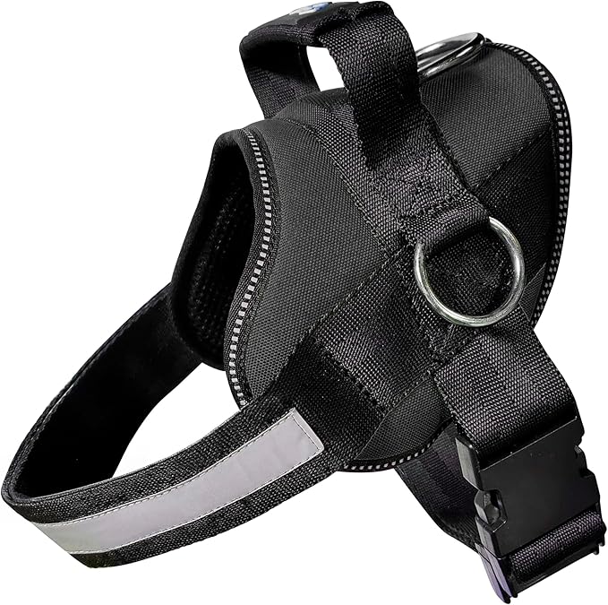 Joyride Basic Dog Harness 1.0 | Black Onyx | S | Adjustable pet vest with 3 side leash rings for training, walking and improved control for small, medium or large dogs by JoyrideHarness