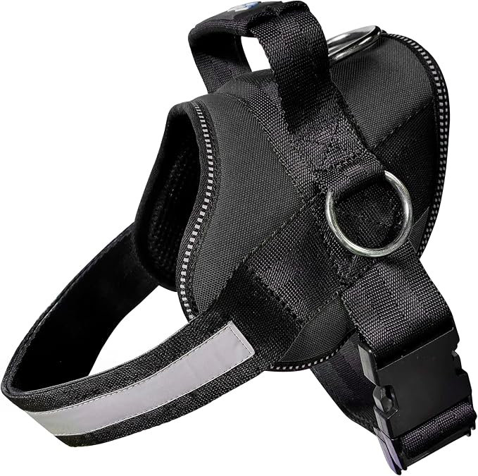 Joyride Basic Dog Harness 1.0 | Black Onyx | 2XL | Adjustable pet vest with 3 side leash rings for training, walking and improved control for small, medium or large dogs by JoyrideHarness