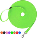 Hi Kiss Dog/Puppy Obedience Recall Training Agility Lead - 15ft 20ft 30ft 50ft 100ft Training Leash - Great for Training, Play, Camping, or Backyard (20 Feet, Green) by HiKiss