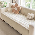 OstepDecor Couch Cover for Dogs, Washable Non Slip Sofa Cover for Pets | Soft Couch Covers for Sofa, Loveseat and Sectional, Furniture Protector Against Pet Hair & Dirt (27.6" x 47.2", Cream) by OstepDecor
