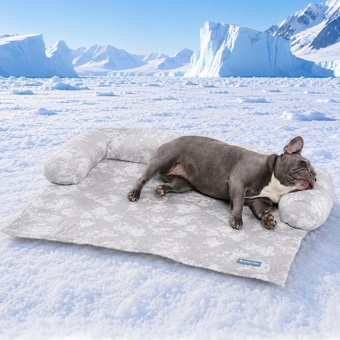 Spark Paws Cooling Couch Cover Dog Bed, Furniture Protector Mat | Non-Toxic Washable Pet Cooling Pad for Large, Medium and Small Dogs by SparkPaws