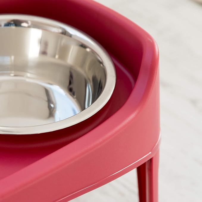 IRIS USA Elevated Dog Bowls, Dual Height 4.63" or 12.25" Made in USA, Black | Includes 2 Stainless Steel Bowls (64oz), Spill Guard, Height Adjustable, Non-Slip Feeder, Helps Reduce Neck Strain - Image 8