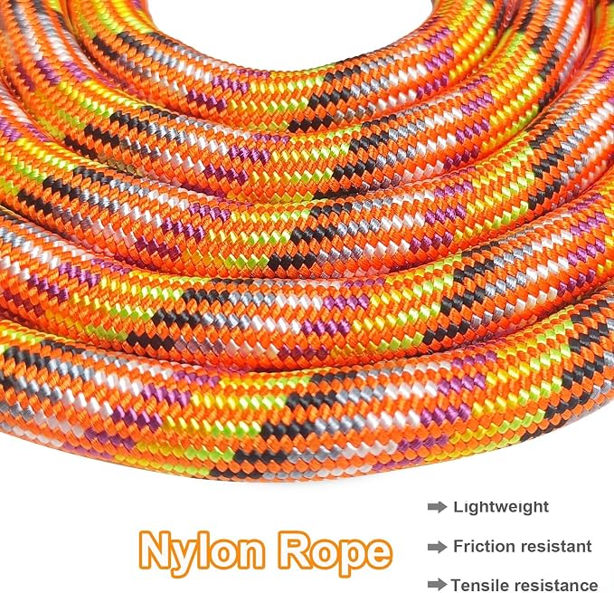 MayPaw 6ft Rope Dog Leash for Large Medium Dogs Soft Handle Dog Lead | 1/2-In Thick Lead, Soft Padded Handle Strong Nylon Pet Leash, 15+ Colors (1/2" * 6', Colorful) - Image 4