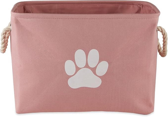 Bone Dry Pet Storage Collection Collapsible Bin, Rose, Medium Rectangle - Image 3