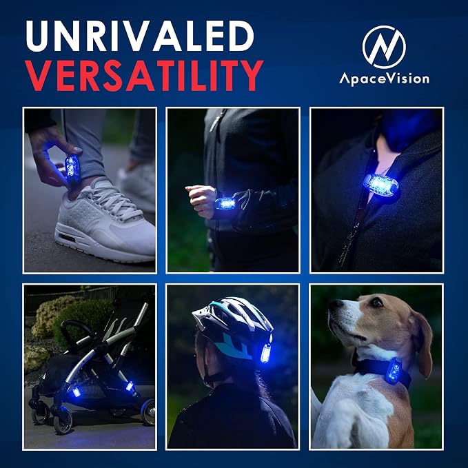 LED Safety Light (2 Pack) - Clip On Strobe/Running Lights for Runners, Dog, Bike, Walking, Boat, Kayak, Stroller and More - High Visibility Accessories for Your Reflective Gear, Bicycle - Image 5