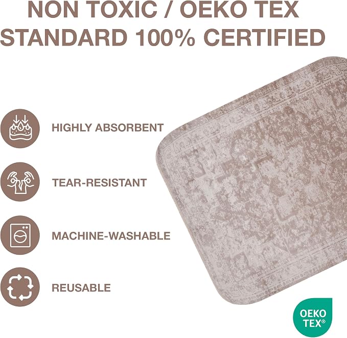 PUPIBOO Washable Pee Pads for Dogs and Cats - Super Absorbent Reusable Puppy Training Pads - 100% Waterproof, Leak-Proof & Non-Slip Whelping Pads for Pet Housebreaking - Image 2