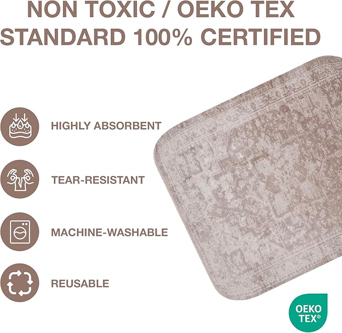 PUPIBOO Washable Pee Pads for Dogs and Cats - Super Absorbent Reusable Puppy Training Pads - 100% Waterproof, Leak-Proof & Non-Slip Whelping Pads for Pet Housebreaking - Image 4