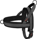 No Pull Dog Harness for Large Dogs, Breathable Mesh Padded, Black, L | Quick Fit, Easy On and Off, Adjustable, Reflective Vest Harness for Night Safty, Easy for Walking and Training, Chest 26-32" by Didog