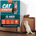 FixZilla Anti Cat Scratch Furniture Protector, 12-Pack Couch Protector from Cat Claws – Heavy-Duty, Easy-to-Apply Scratching Deterrent and Shield for Sofa Corners, Walls, Doors- with 52 Twist Pins by FixZilla
