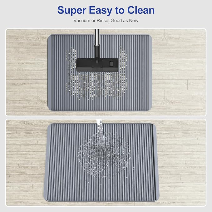 Filmicy Silicone Cat Litter Mat - 31' x 23' Waterproof Large Kitty Mat, Non-Slip, Durable, Easy Clean & Washable Cat Litter Tray Mat for Scatter Control - Image 8