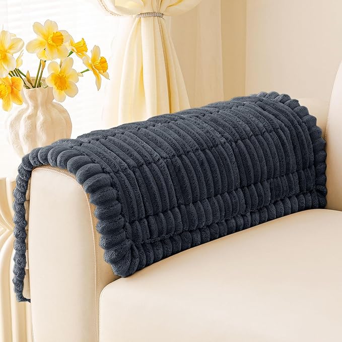 hyha Couch Cover for Dogs, Washable Non Slip Plush Flannel Sofa Protector | Thick Flannel, Anti-Slip Backing, Pet Hair & Scratch Protection, Fits Sofa & Loveseat (27.6" x 95") by hyha