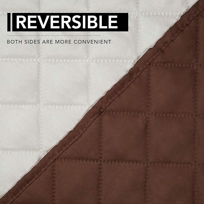Easy-Going Reversible Couch Cover, Oversized Recliner, Coffee/Ivory | Machine Washable Slipcover For Dogs, Water Resistant Furniture Mat For Living Room, Non-Slip Sofa Cover, Pet Friendly - Image 5